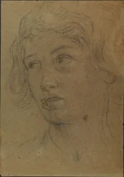 Hoved af en ung mand